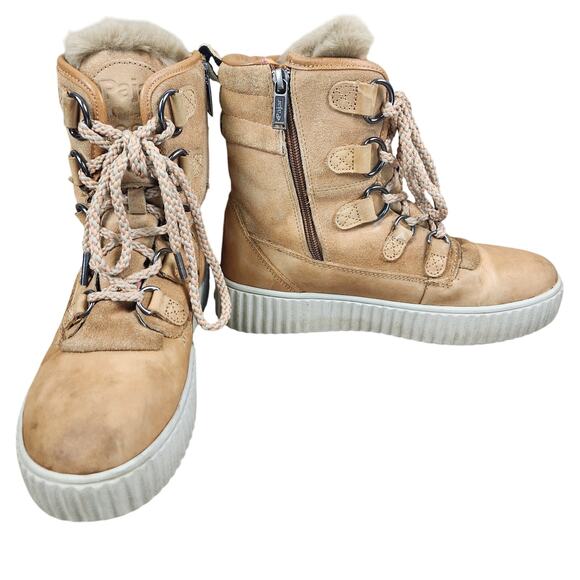 Pajar Cade Waterproof Insulated Winter Boots Women’s SZ 9 (EU 40) Tan Leather - Picture 2 of 15